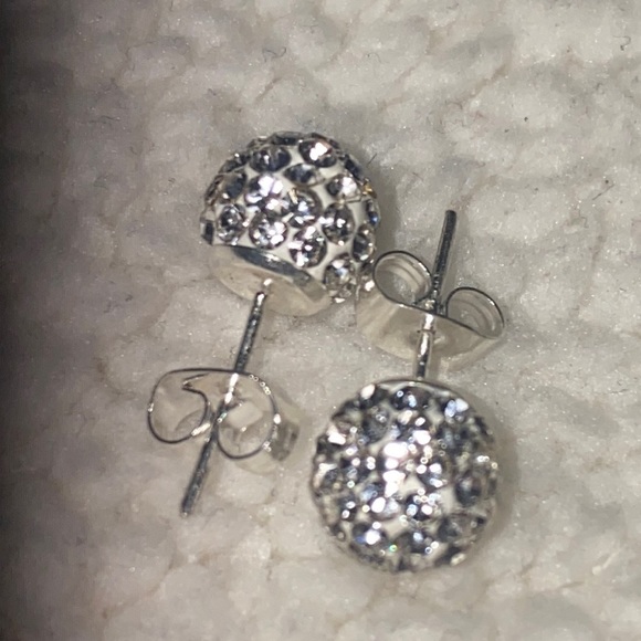 Swarovski CZ / sterling 925 earrings ✨✨✨ NWOT - Picture 7 of 8